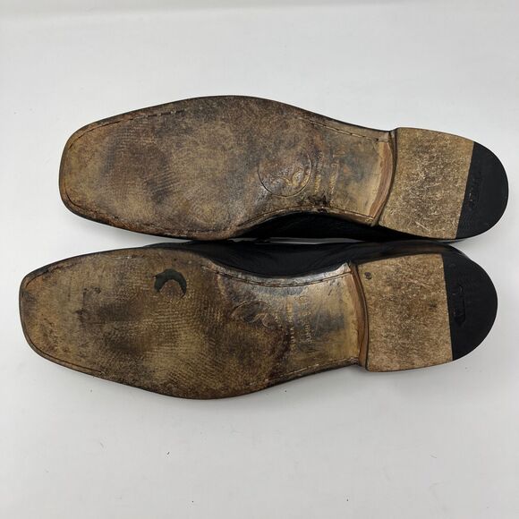 VINTAGE LUXURY PRADA BUSINESS LOAFER SHOES 2D0025 BLACK LEATHER US 9 - Picture 7 of 16